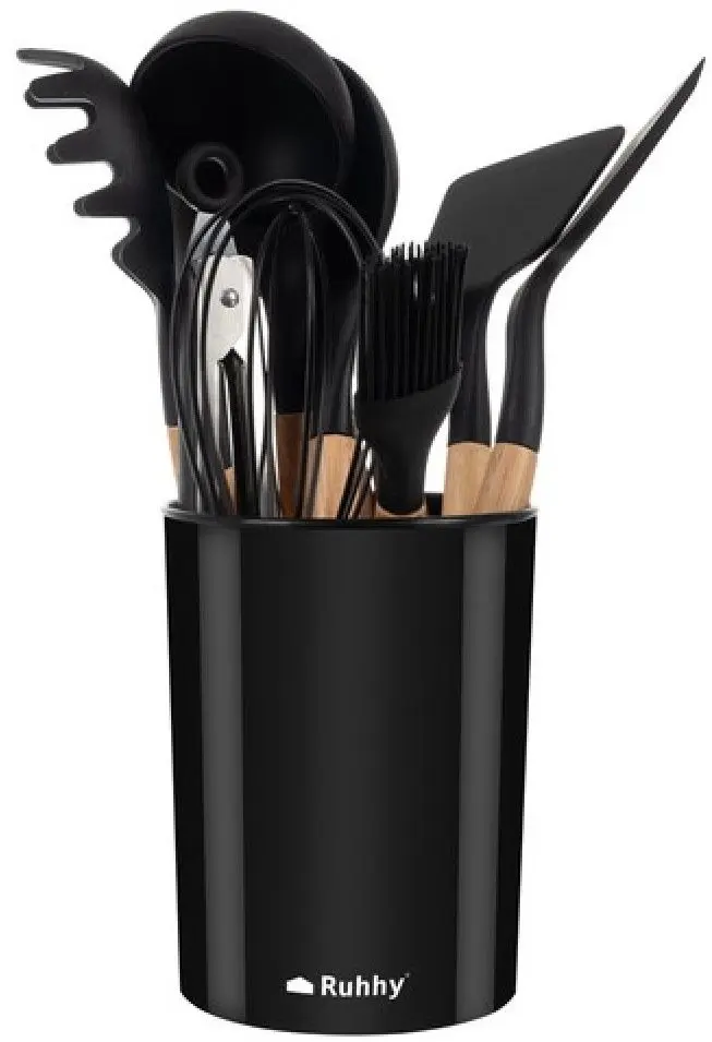 Set de bucatarie Ruhhy 21804 (Black/Natural)