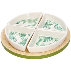 Набор для сервировки Tognana Tapas Managua (White/Green)