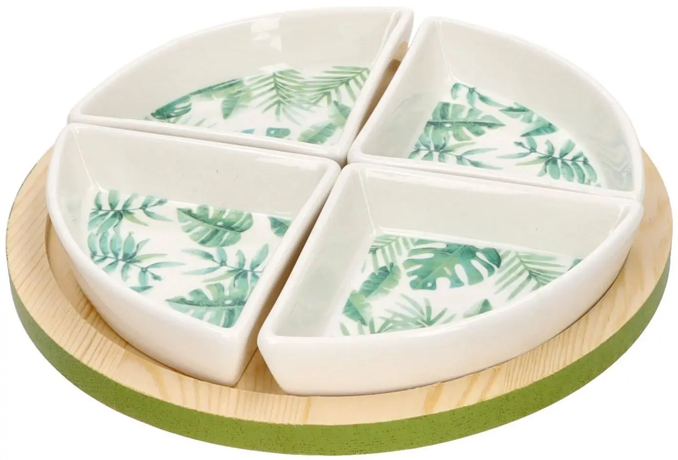 Set de servire Tognana Tapas Managua (White/Green)