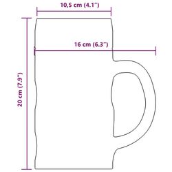 Набор кружек для пива VidaXL 4005747 (Transparent) Thumb