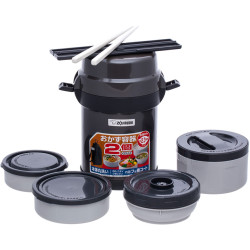 Set de pranz Termos Zojirushi SL-JAF14HG (Dark Grey)