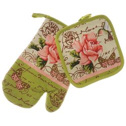 Набор кухонных принадлежностей Nova AB341 (Green/Beige)