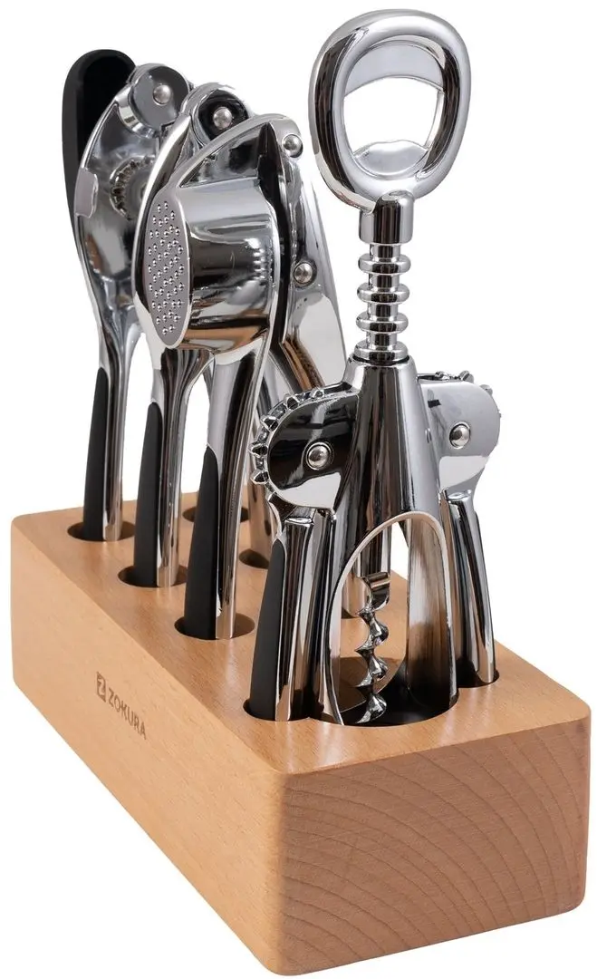 Набор кухонных принадлежностей Zokura Z1152 (Inox/Black) - 2