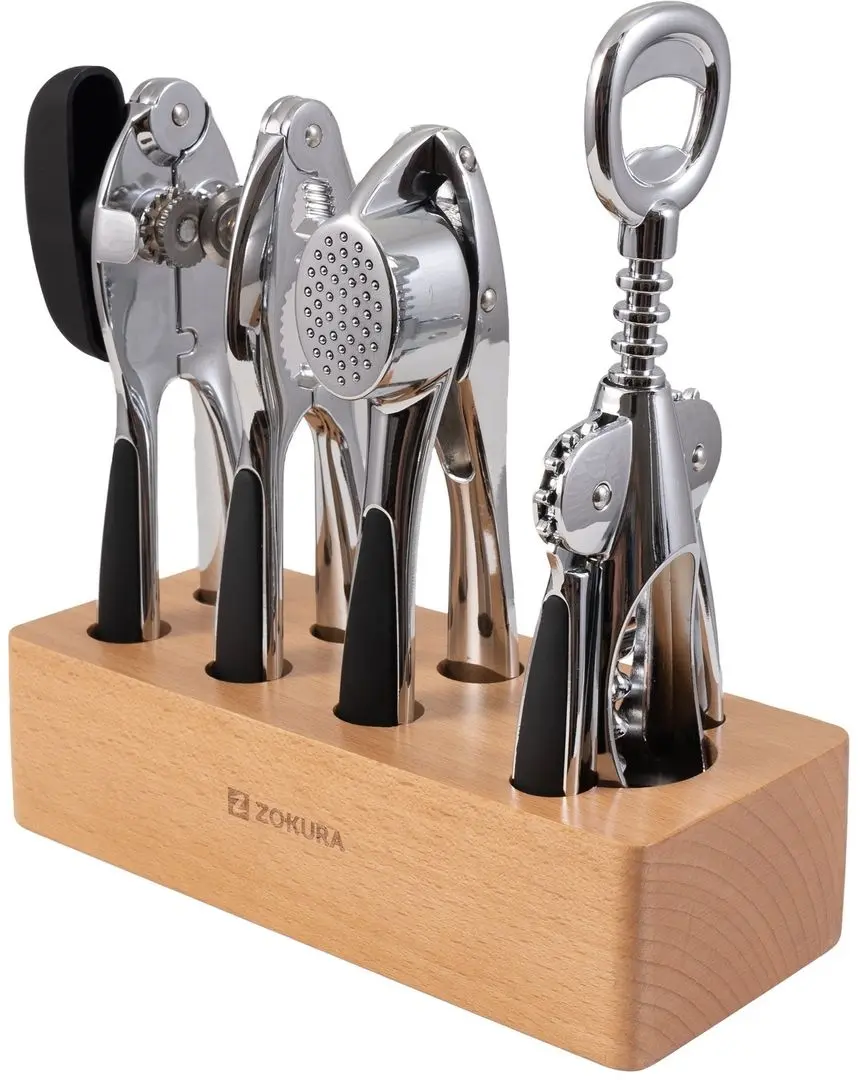 Набор кухонных принадлежностей Zokura Z1152 (Inox/Black) - 3