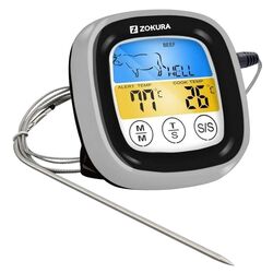 Пищевой термометр Zokura Z1241 (Silver/Black)