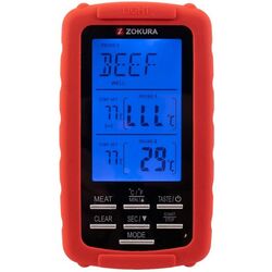Термометр для мяса с 2 щупами Zokura Z1177 (Red) Thumb