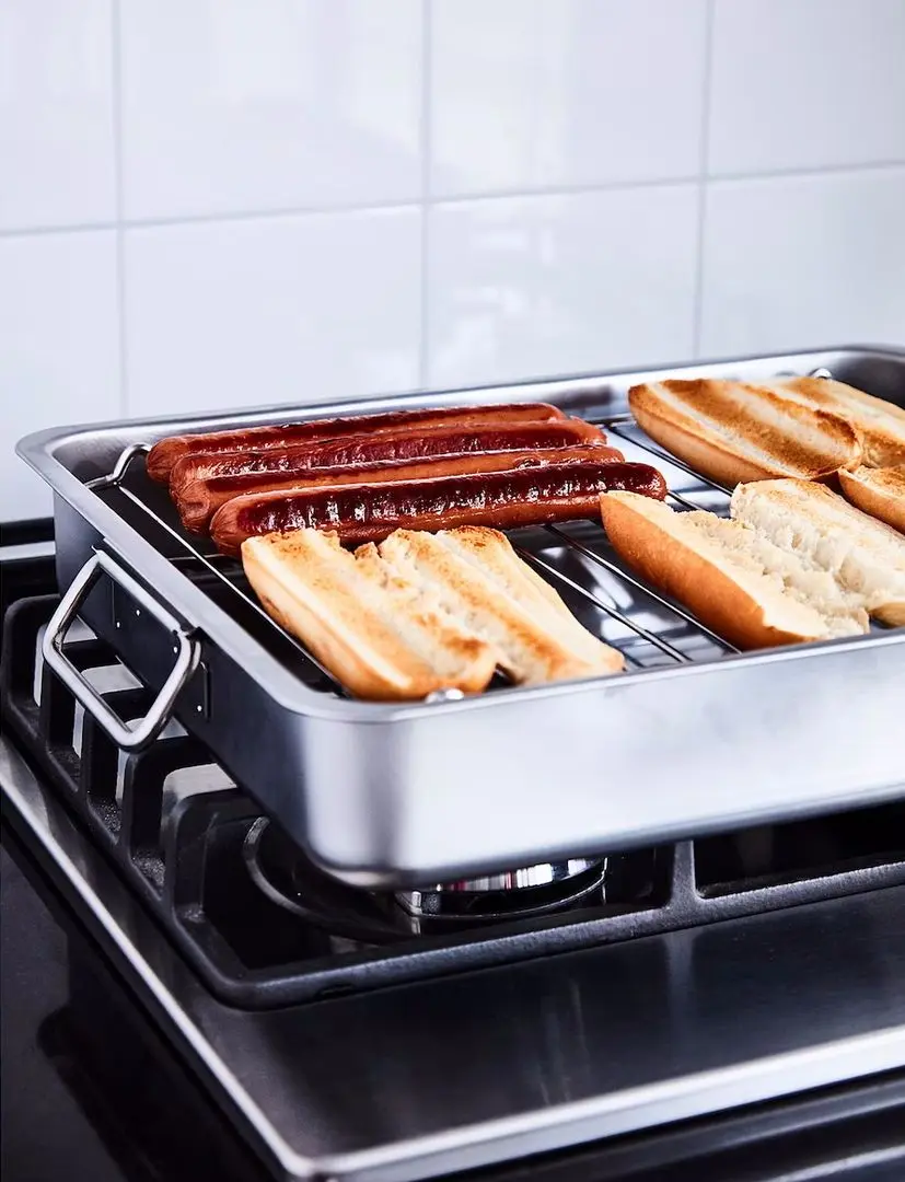 Tava de copt cu gratar Ikea Koncis 40x32 (Inox) - 3