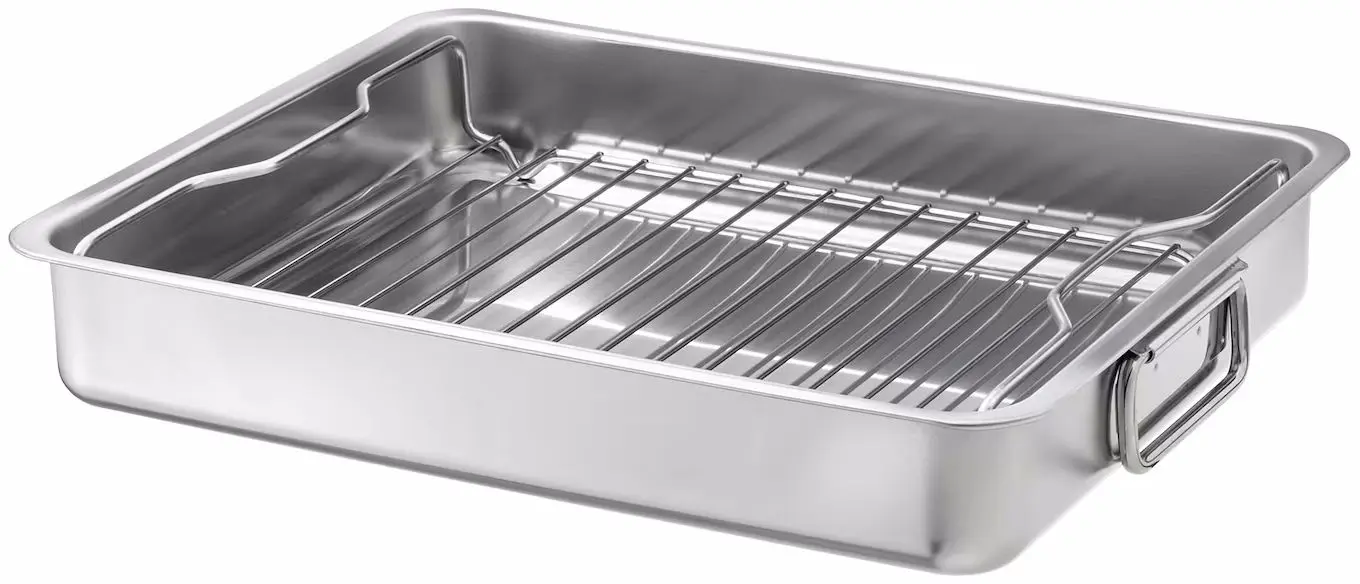 Tava de copt cu gratar Ikea Koncis 40x32 (Inox)