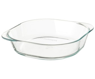 Vas pentru copt Ikea Foljsam sticla transparenta 24.5x24.5