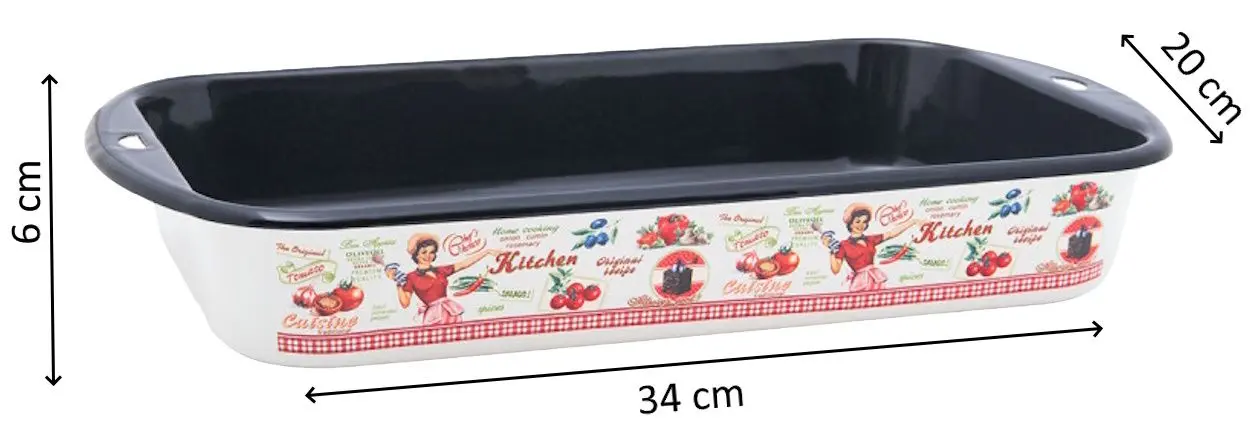 Форма для выпечки Metalac Kitchen (White/Red)