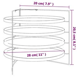 Set tavi pentru pizza VidaXL 154983 (Black) Thumb