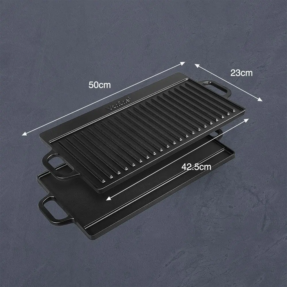 Placa grill VonShef 1500105 (Black) - 2