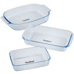 Set vase de gătit VonShef 1507643 3pcs (Transparent)