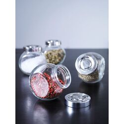 Set borcane mirodenii Ikea Rajtan sticla 15cl (Aluminiu) Thumb