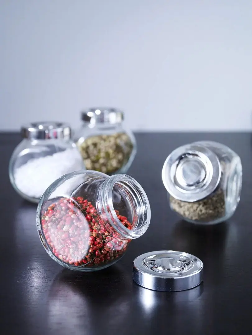 Set borcane mirodenii Ikea Rajtan sticla 15cl (Aluminiu)