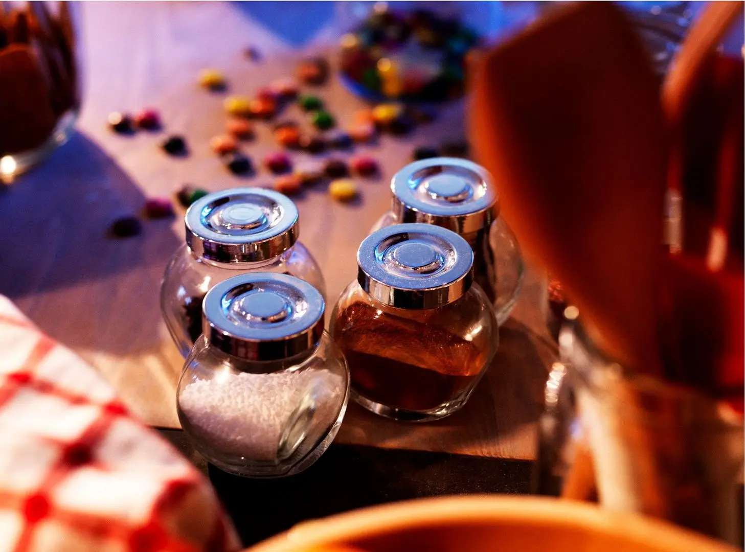 Set borcane mirodenii Ikea Rajtan sticla 15cl (Aluminiu)