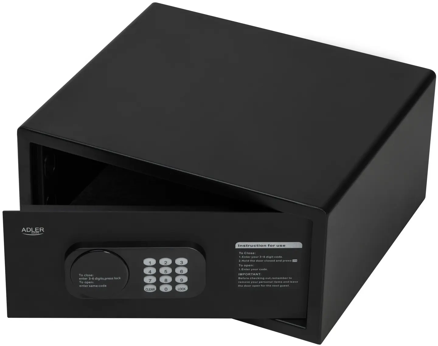 Сейф Adler AD 1045 (Black) - 3