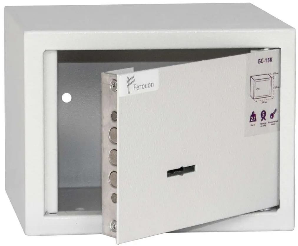 Сейф мебельный Ferocon БС-15К (Gray)