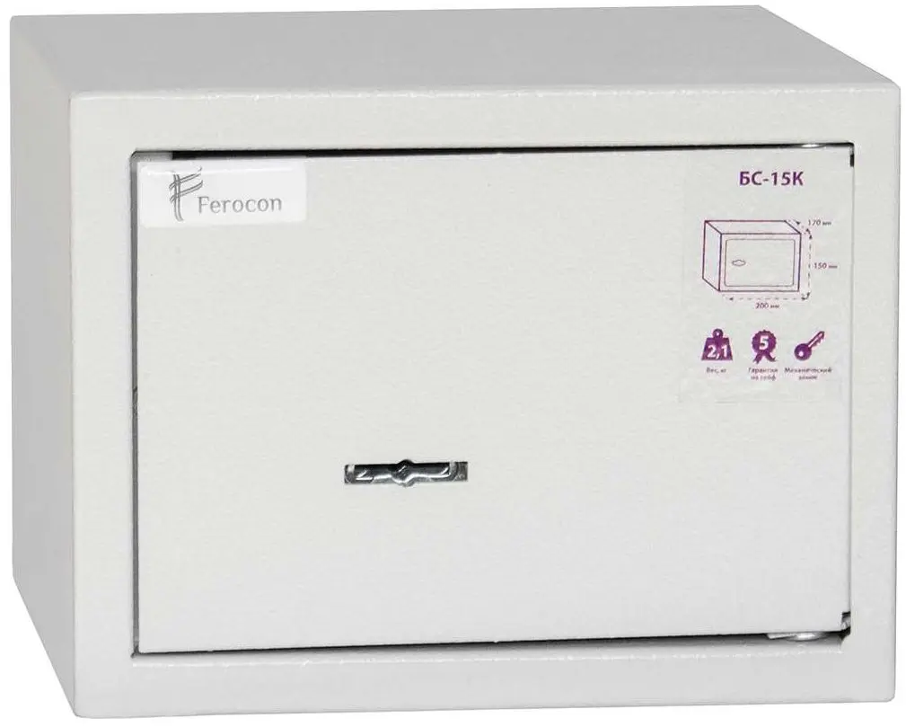 Сейф мебельный Ferocon БС-15К (Gray)