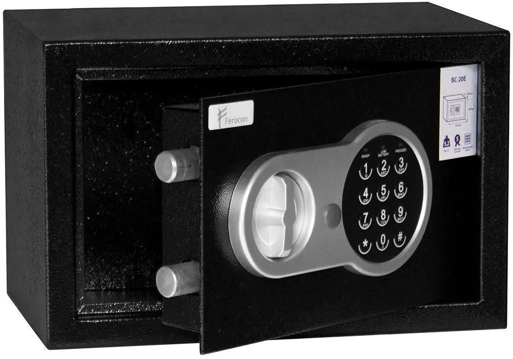 Сейф мебельный Ferocon БС-20Е (Black)