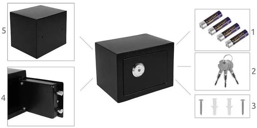 Сейф Iso Trade S8800 (Black)