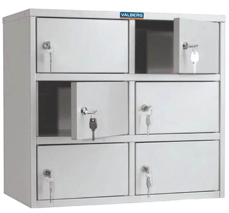 Депозитный шкафчик Valberg AMB-45/6 (Light Gray)