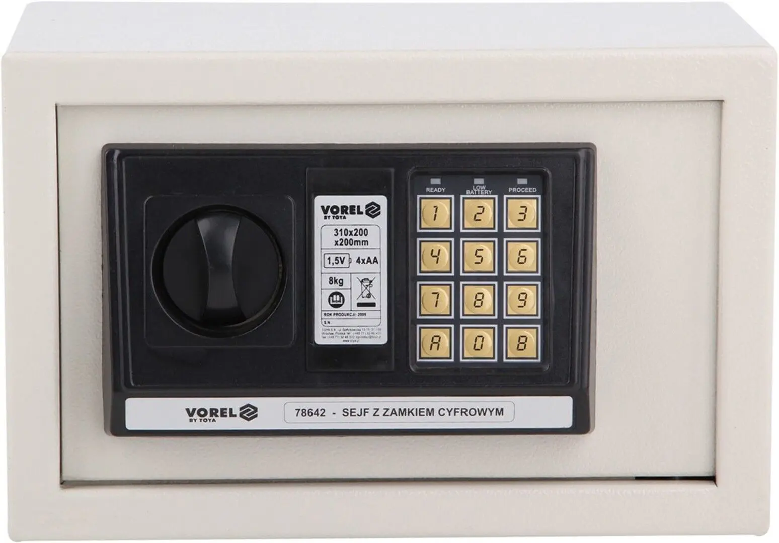 Сейф мебельный Vorel 31x20x20cm