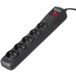 Сетевой фильтр Activejet ACP-5GN 5m (Black) Thumb