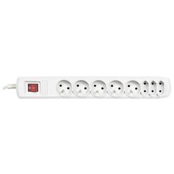 Сетевой фильтр Activejet APN-8G/3M-GR 3m (Grey)