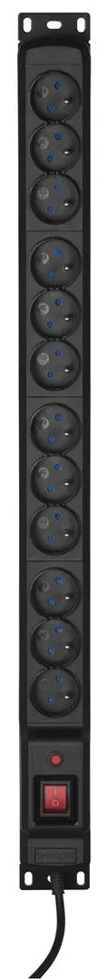 Сетевой фильтр Activejet Combo 12GN 3m (Black)
