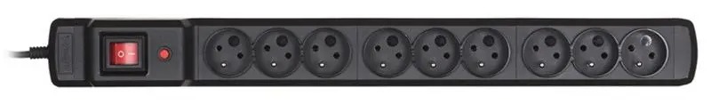 Сетевой фильтр Activejet Combo 9GN 3m (Black)