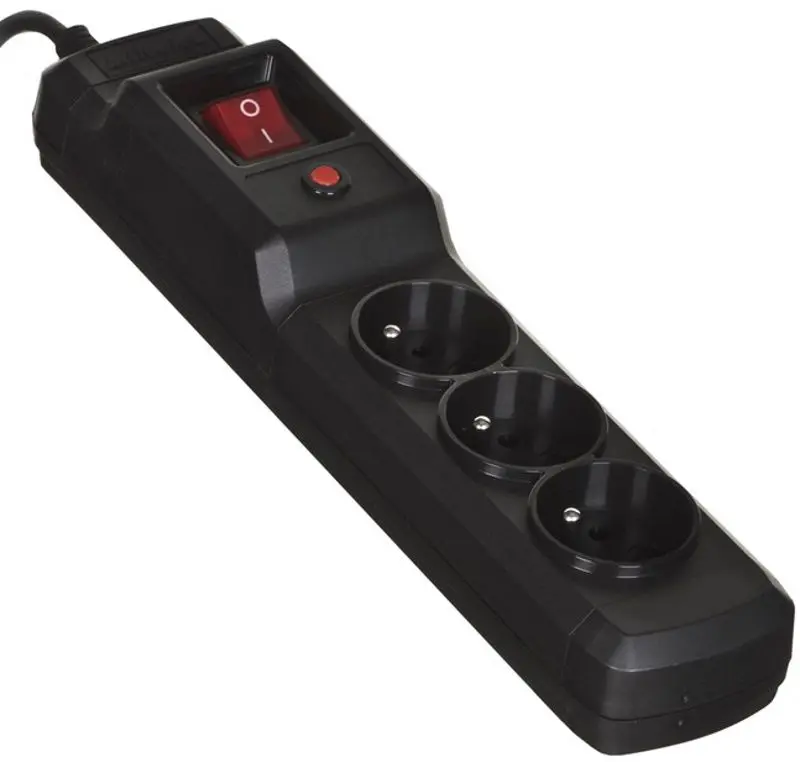 Filtru de retea Activejet Combo IEC-3G/1.5M 1.5m (Black) - 2