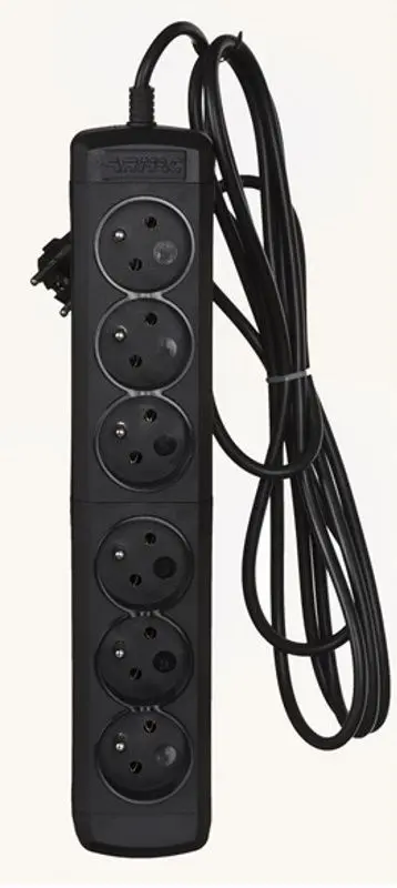 Удлинитель Activejet 6GNU-3M-C 3m (Black) - 3