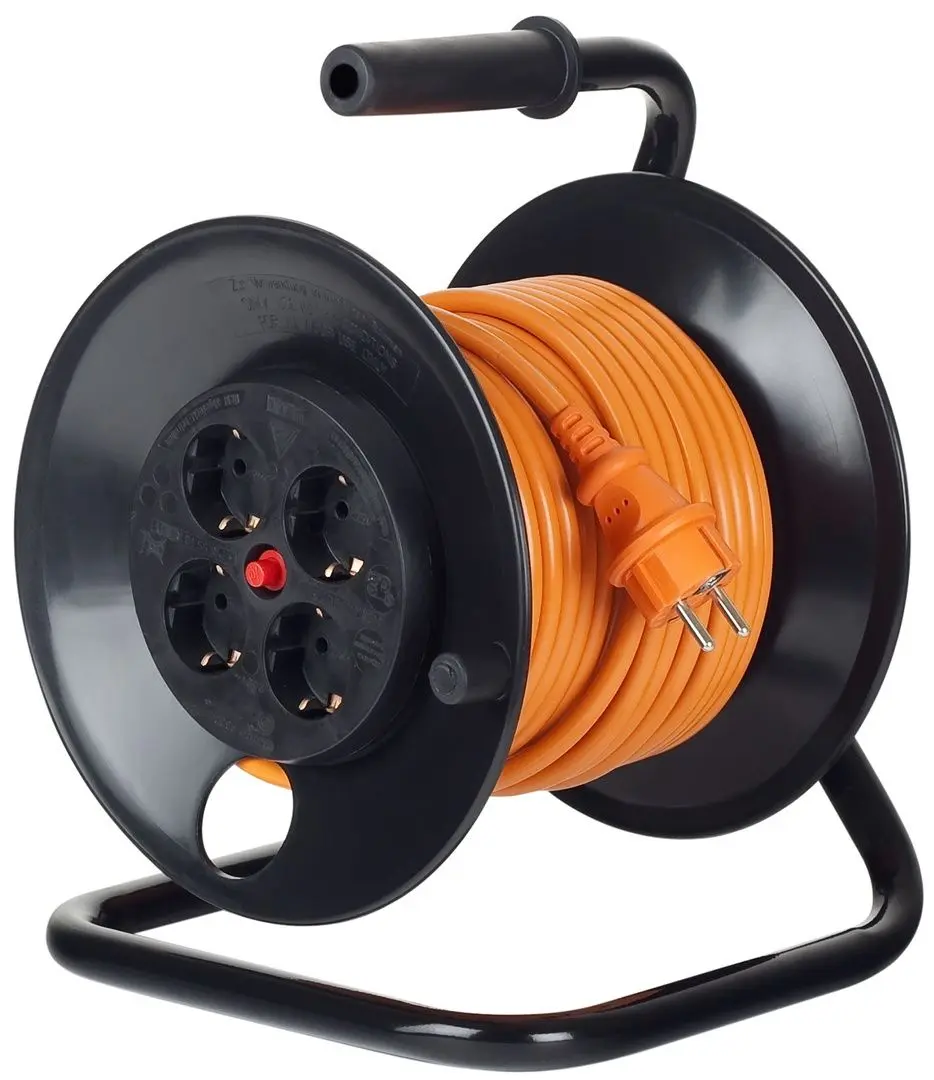 Удлинитель на катушке Bachmann HO5VV-F 3G1 (Black/Orange) - 2