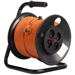 Удлинитель на катушке Bachmann HO5VV-F 3G1 (Black/Orange)