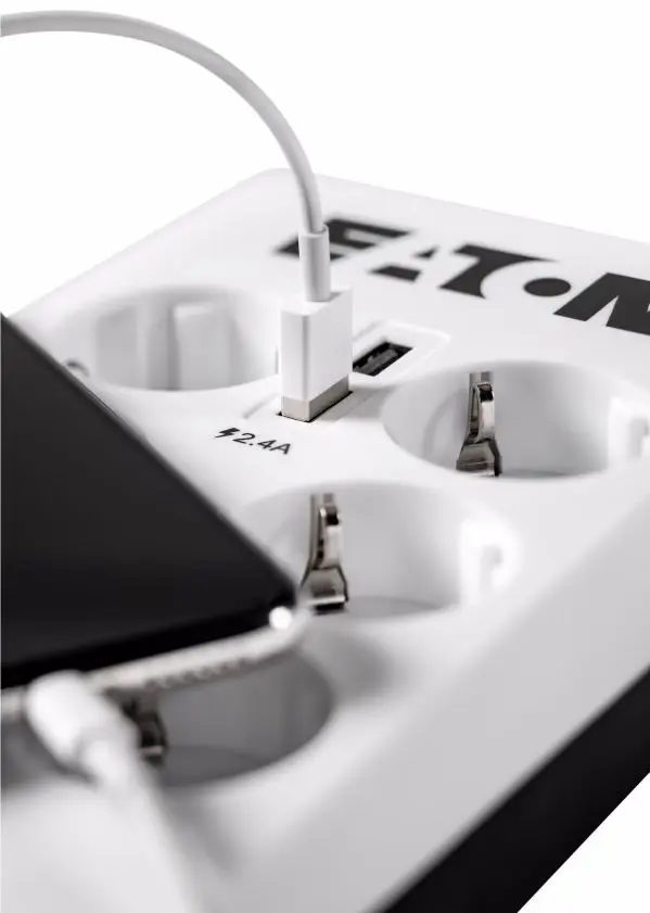 Сетевой фильтр-удлинитель Eaton PB6UD 1.5м (White) - 3