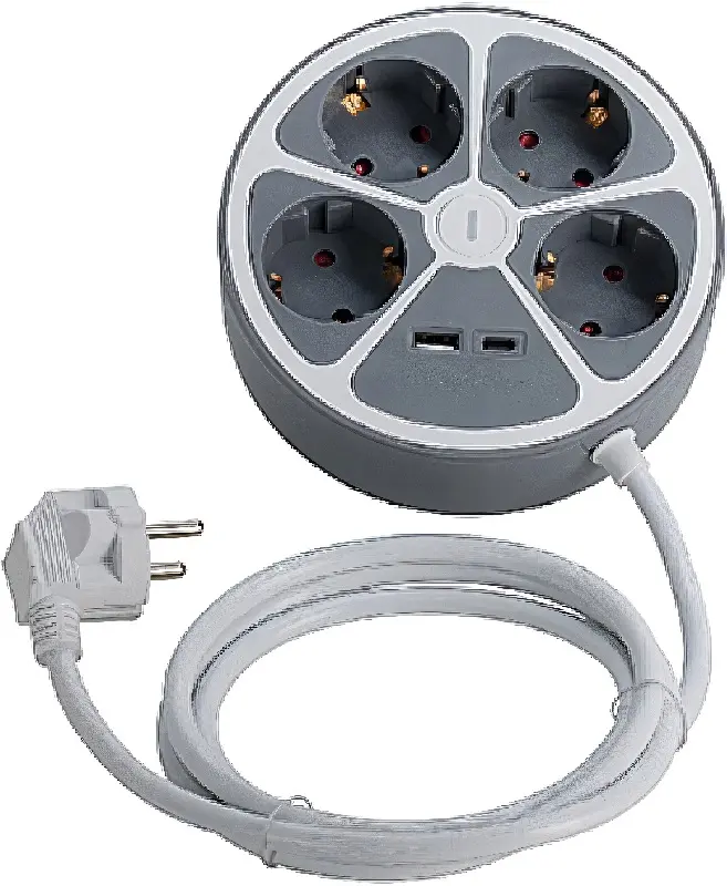 Сетевой фильтр-удлинитель FX Tools 26496 1.5m (Grey)
