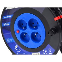 Удлинитель на катушке Geko G17500 25м (Black/Blue) Thumb