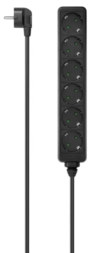 Удлинитель Hama 223009 1.4м (Black)