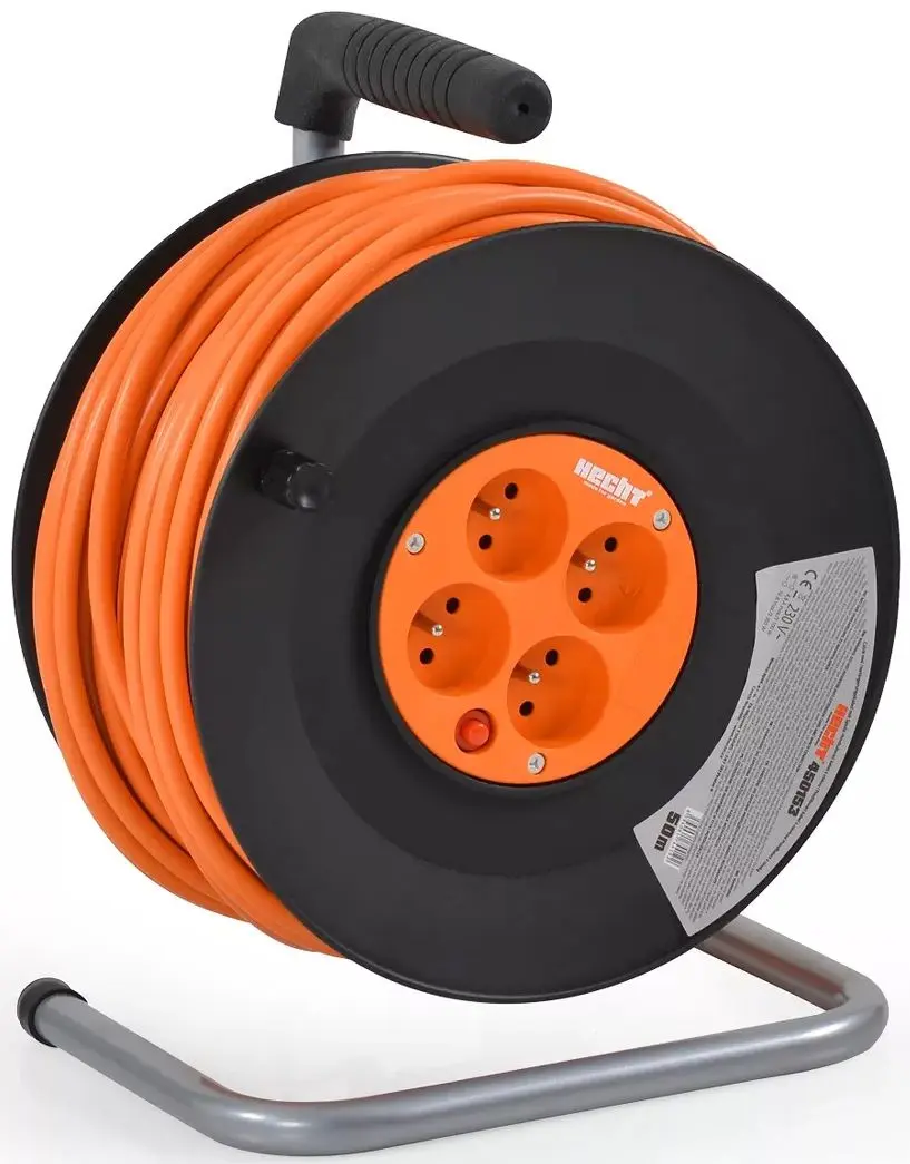 Удлинитель на катушке Hecht 450153 3x1.5 50м (Orange)