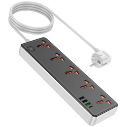 Сетевой фильтр-удлинитель Hoco AC14A Rico 1.5м (Black) Thumb