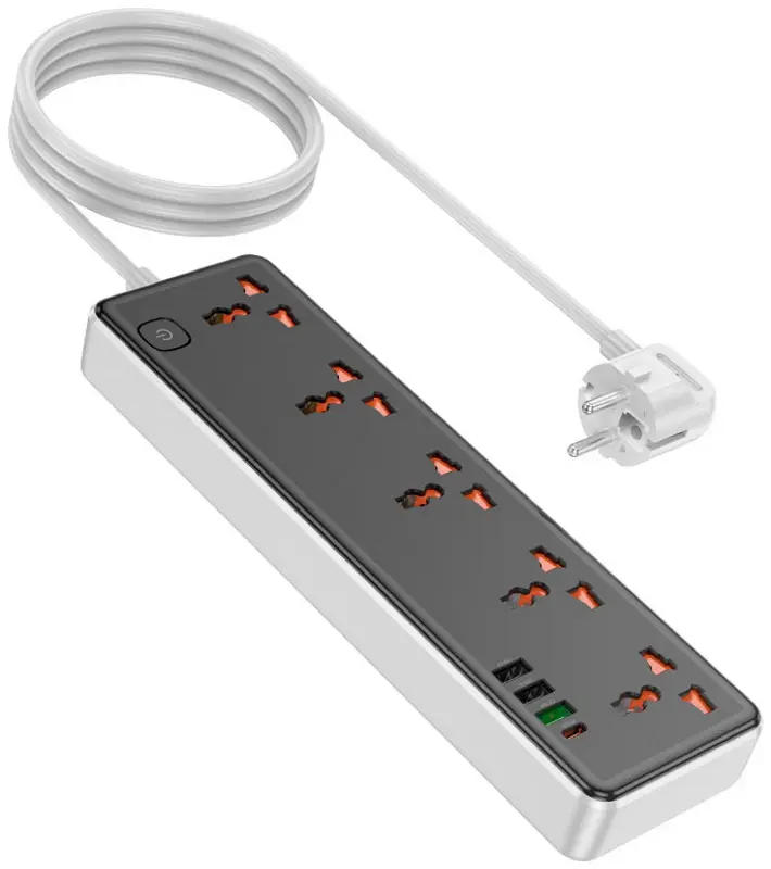 Сетевой фильтр-удлинитель Hoco AC14A Rico 1.5м (Black) - 3