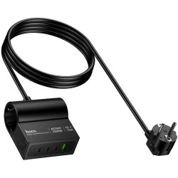 Filtru de retea-prelungitor Hoco AC34 Win 1.5m (Black) Thumb