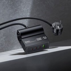 Filtru de retea-prelungitor Hoco AC34 Win 1.5m (Black) Thumb