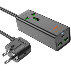 Filtru de retea-prelungitor Hoco AC9A Talent 1.5m (Black)