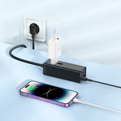 Сетевой фильтр-удлинитель Hoco AC9A Talent 1.5м (Black) Thumb