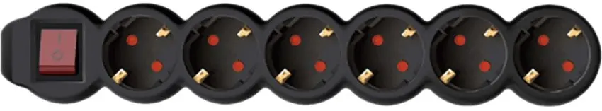 Filtru de retea-prelungitor Home NV 6K/BK 1.5m (Black)