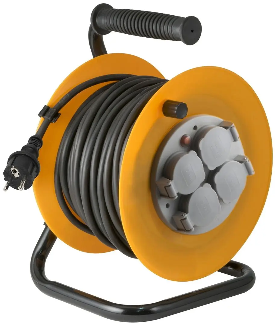 Удлинитель на катушке Home HJR 10-25/1.0 25м (Black/Orange)