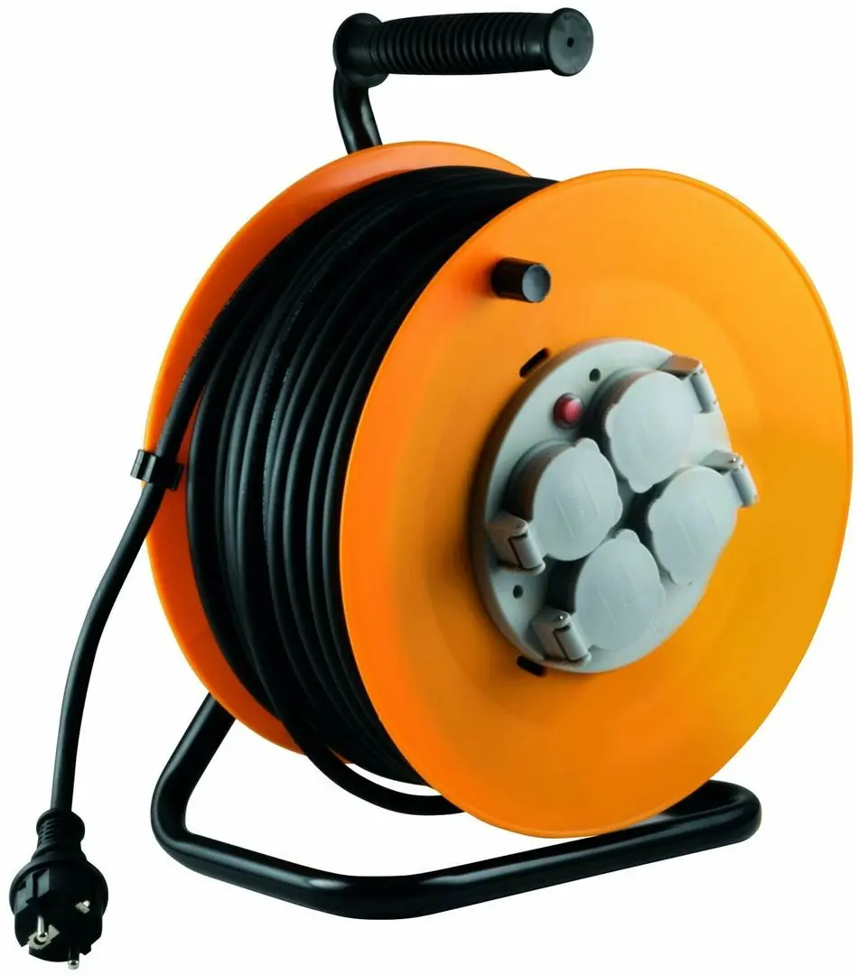 Удлинитель на катушке Home HJR 10-50 50м (Black/Orange)