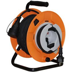 Prelungitor cu tambur Home HJR 25-3 25m (Black/Orange)